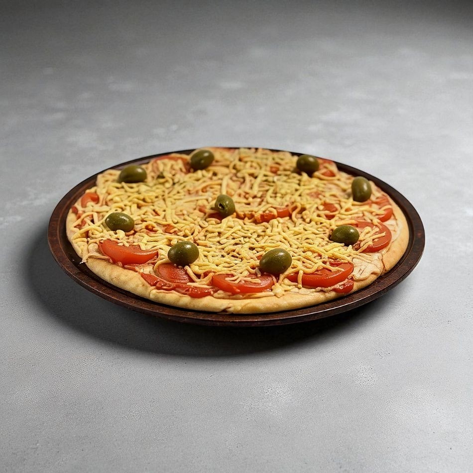 Pizza Napolitana con Huevo Duro Chica