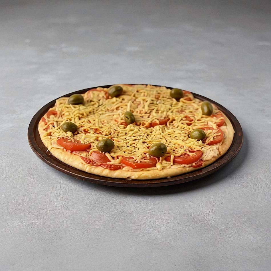 Pizza Napolitana con Huevo Duro Grande