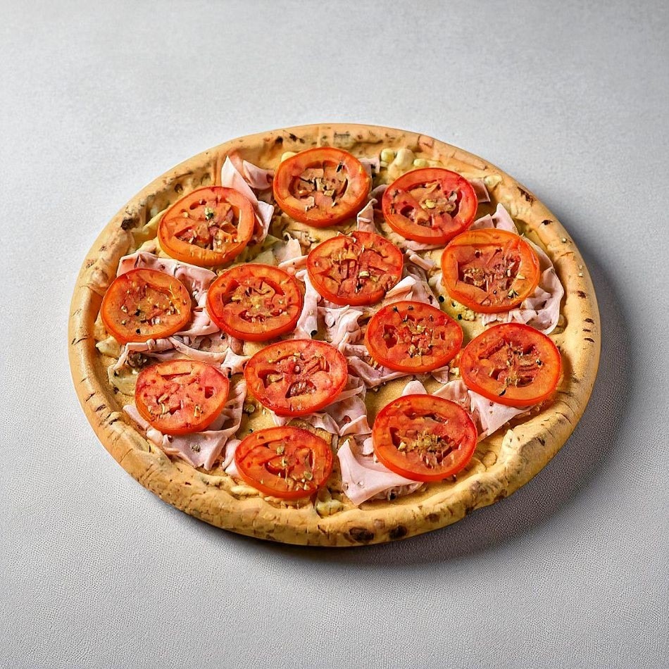 Pizza Napolitana con Jamón Chica